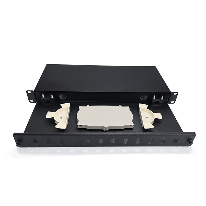 19'' 1U slidable sc fc st lc unloaded 24port fiber patch panel ODF - 副本 - 副本